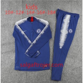 Chelsea Børn Sweatshirt Dragt Blå 2018-2019